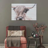 Adorbale Highland Cow Wood Plank Wall Art