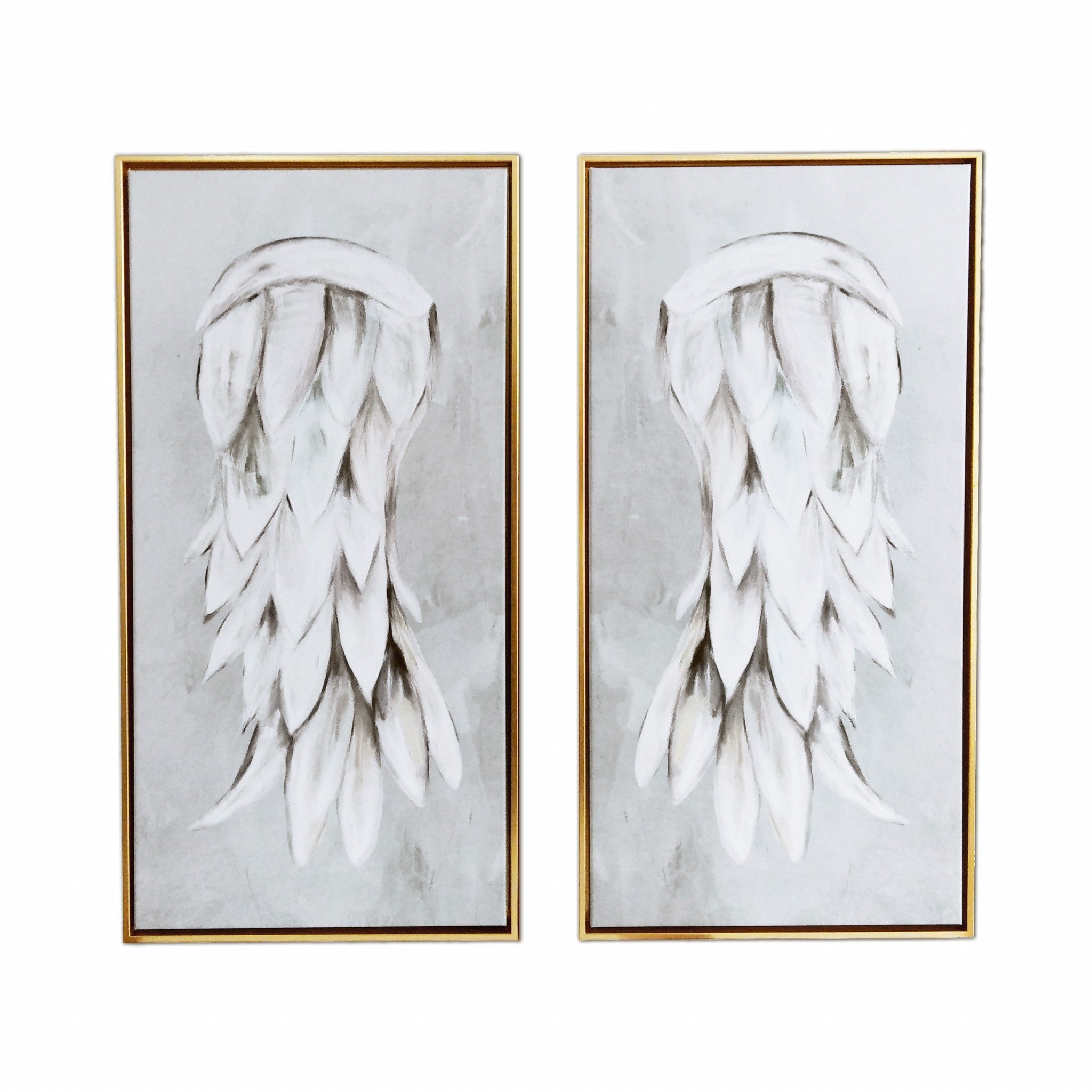 Innocent Angel Wings Framed Canvas Wall Art