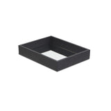 Black Shagreen Mirrored Tray