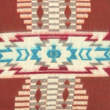 20" Brown and White Southwestern Acrylic Throw Pillow Cover