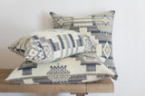 16" Gray and White Southwestern Acrylic Throw Pillow Cover