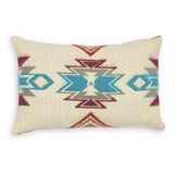 14" X 20" Brown and White Southwestern Acrylic Throw Pillow Cover