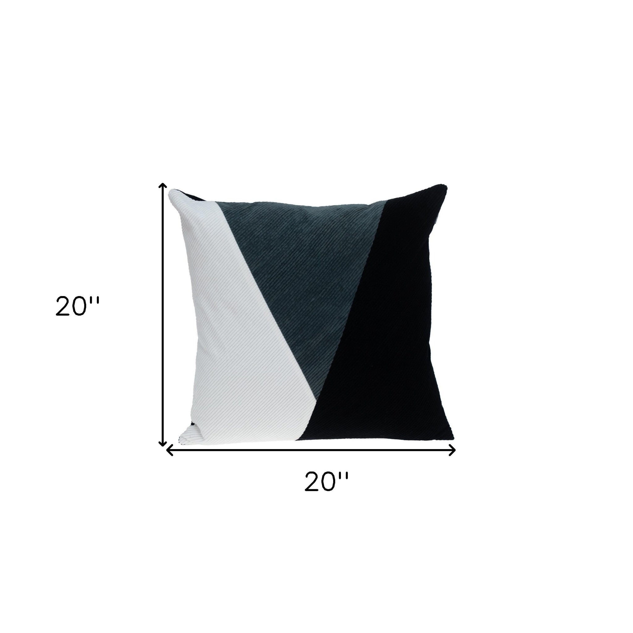 Multicolor Charcoal Highlight Soft Touch Throw Pillow