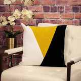 Multicolor Yellow Highlight Soft Touch Throw Pillow