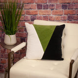 Multicolor Green Highlight Soft Touch Throw Pillow