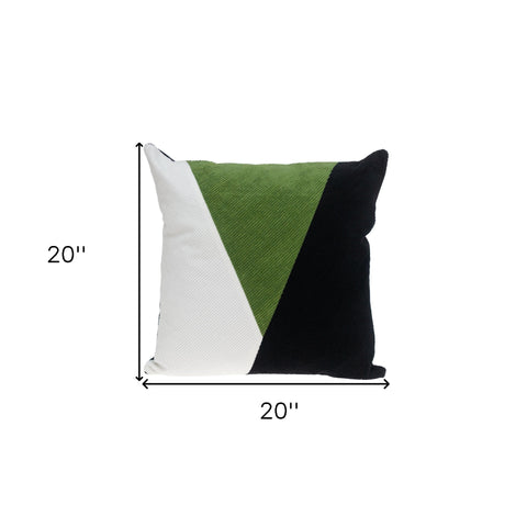 Multicolor Green Highlight Soft Touch Throw Pillow