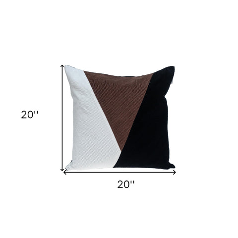 Multicolor Brown Highlight Soft Touch Throw Pillow