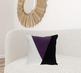 Multicolor Purple Highlight Soft Touch Throw Pillow