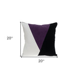 Multicolor Purple Highlight Soft Touch Throw Pillow