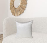 Classic 20" Solid Color White Soft Touch Throw Pillow