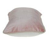 Reversible Ivory and Pink Lumbar Velvet Throw Pillow