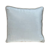 Reversible Black and White Square Velvet Throw Pillow