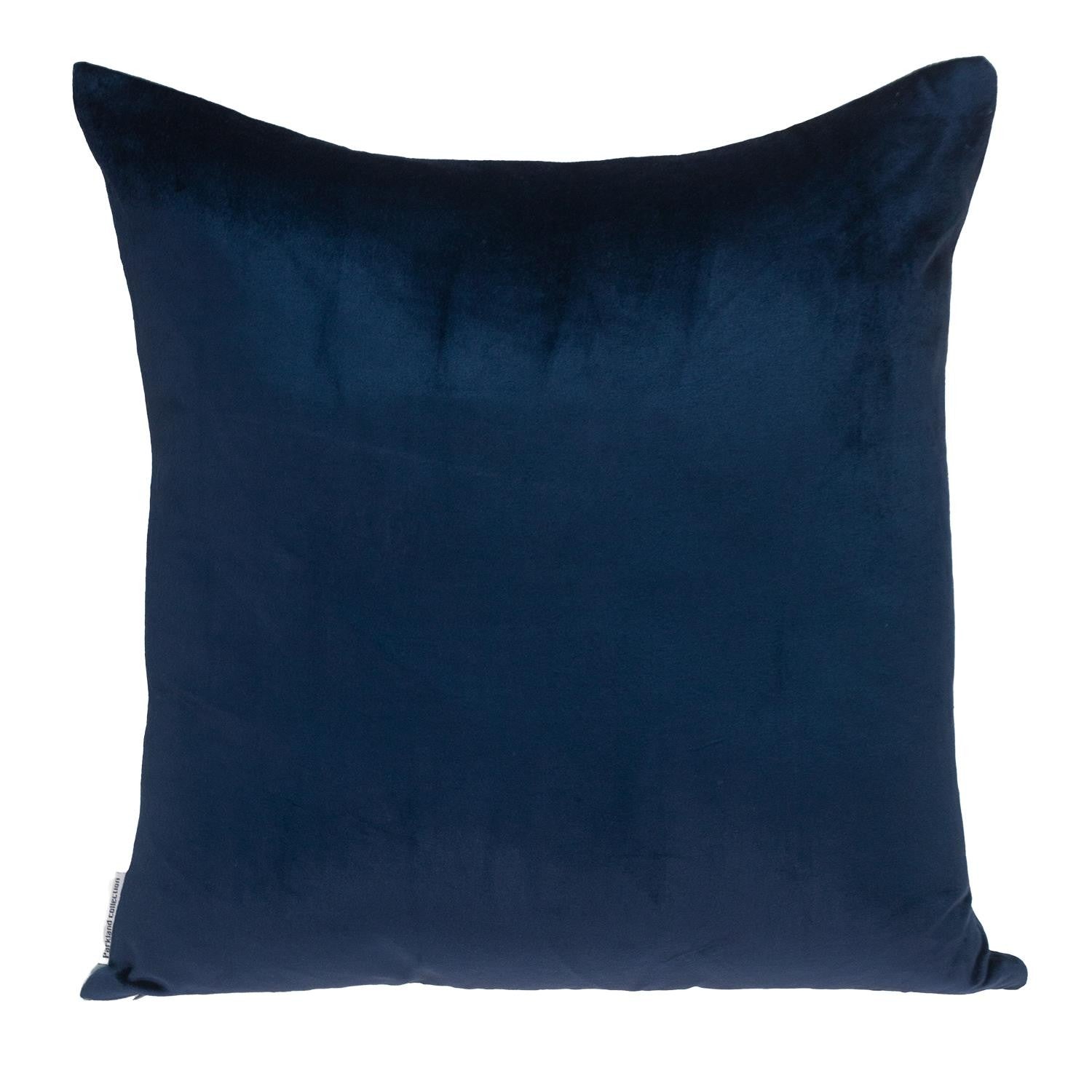 Navy and Gray Dual Solid Color Reversible Throw Pillow