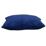 Navy Blue Lumbar Tufted Throw Pillow