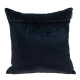 Quilted Velvet Arrows Black Decorative Throw Pillow