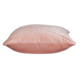 Quilted Pink Velvet Throw Pillow