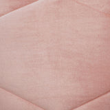 Quilted Pink Velvet Throw Pillow