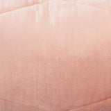 Quilted Pink Velvet Lumbar Throw Pillow