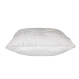 Quilted White Velvet Throw Pillow