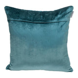 Teal Quilted Velvet Geo Decorative Throw Pillow