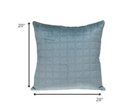 Gray Quilted Decorative Throw Pillow