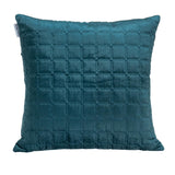 Teal Quilted Decorative Throw Pillow