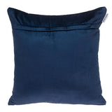 Navy Blue Quilted Decorative Throw Pillow