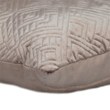 Quilted Taupe Decorative Throw Pillow