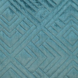 Quilted Teal Decorative Throw Pillow