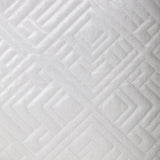 Quilted White Decorative Throw Pillow