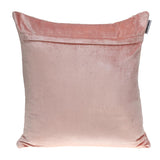 Geometric Lush Quilted Metallic Pink Throw Pillow