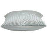 Transitional Gray Quilted Throw Pillow