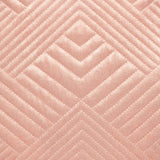 Transitional Pink Quilted Throw Pillow