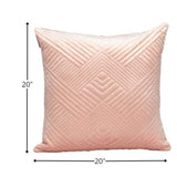 Transitional Pink Quilted Throw Pillow