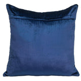 Blue Velvet Quilted Throw Pillow