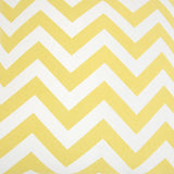 Yellow Ivory Chevron Down Filled Throw Pillow