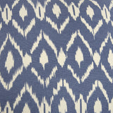 Blue Natural Ikat Down Filled Throw Pillow