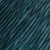 Dark Teal Blue Crinkle Down Filled Throw Pillow