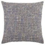 Blue Gray Metallic Nubby Textured Throw Pillow