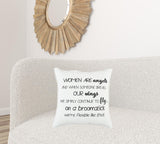 Black and White Women Are Angels Throw Pillow