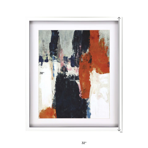 Orange Crush II White Shadowbox Print Wall Art