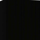 Black and White Three Door Armoire