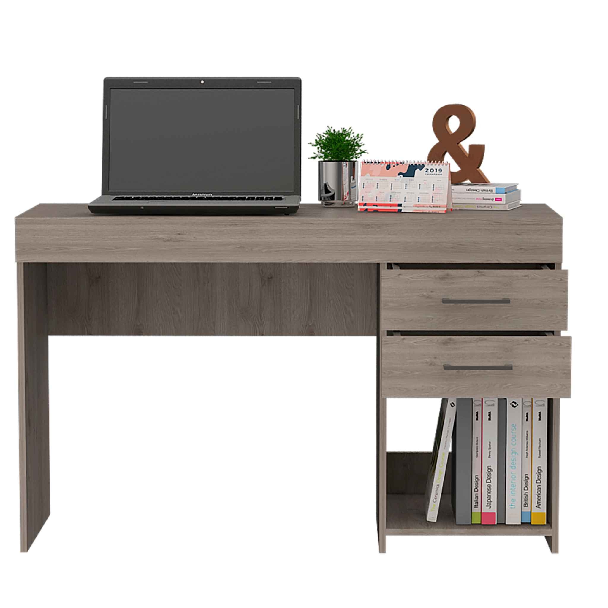 47" Light Gray Computer Desk