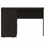 41" Black L Shape Computer Desk