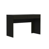 47" Black Computer Desk with Two Drawers