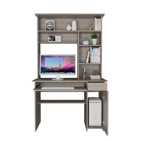 43" Light Gray Computer Desk