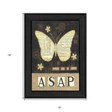 Always Say A Prayer Black Framed Print Butterfly Wall Art