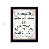 Be Careful 2 Black Framed Print Wall Art