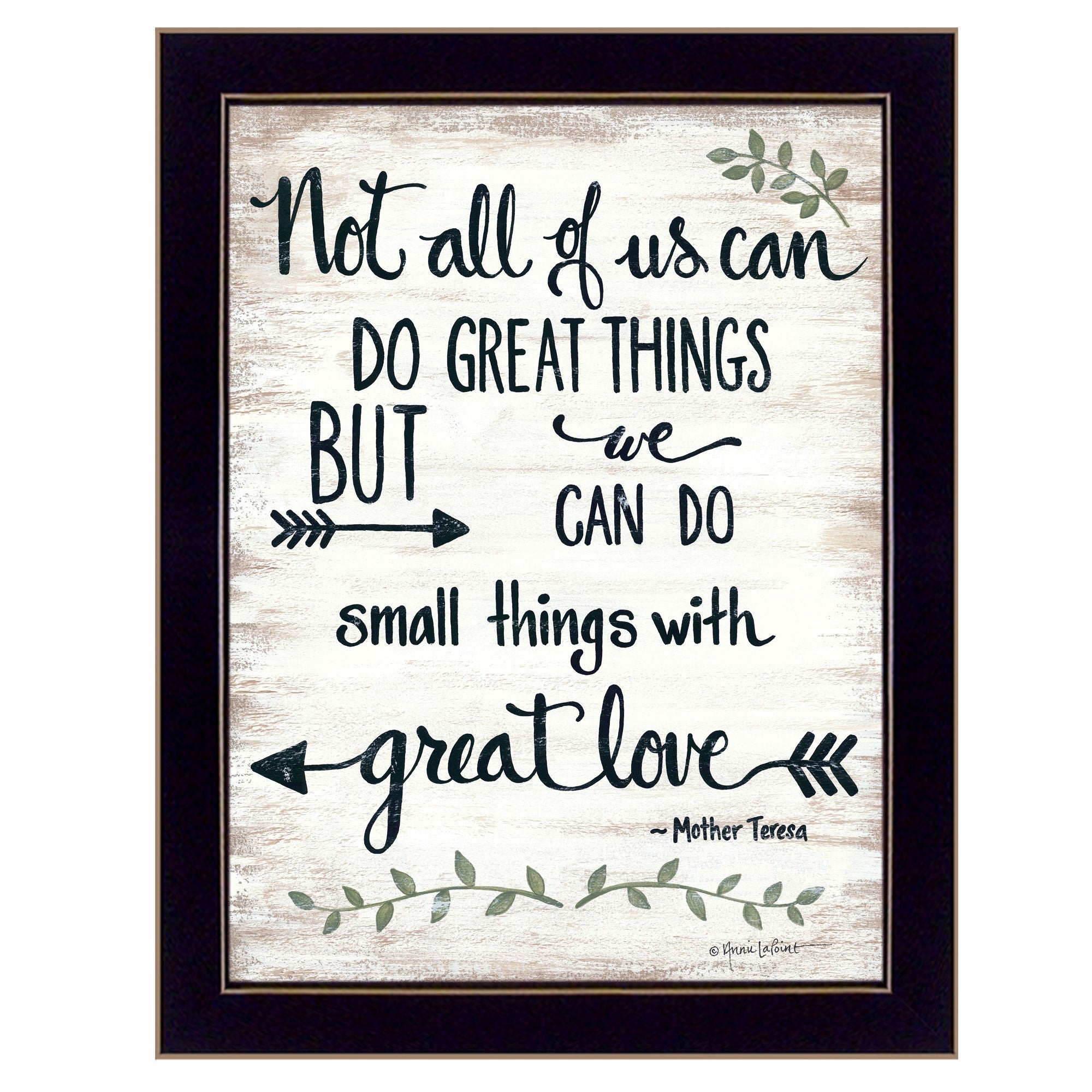 Great Love 1 Black Framed Print Wall Art