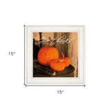 Give Thanks 1 White Framed Print Wall Art